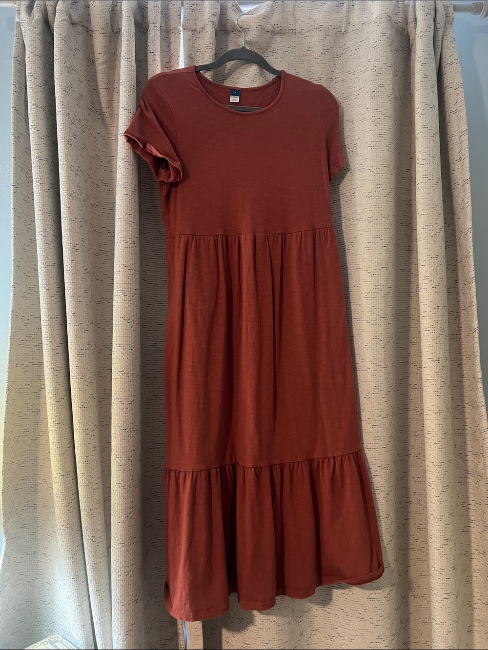 Women’s Rust Short-Sleeve Midi Dress